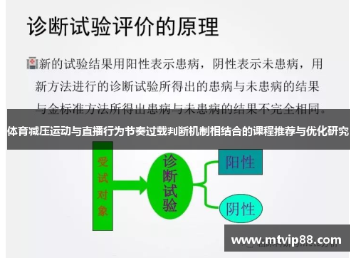 体育减压运动与直播行为节奏过载判断机制相结合的课程推荐与优化研究